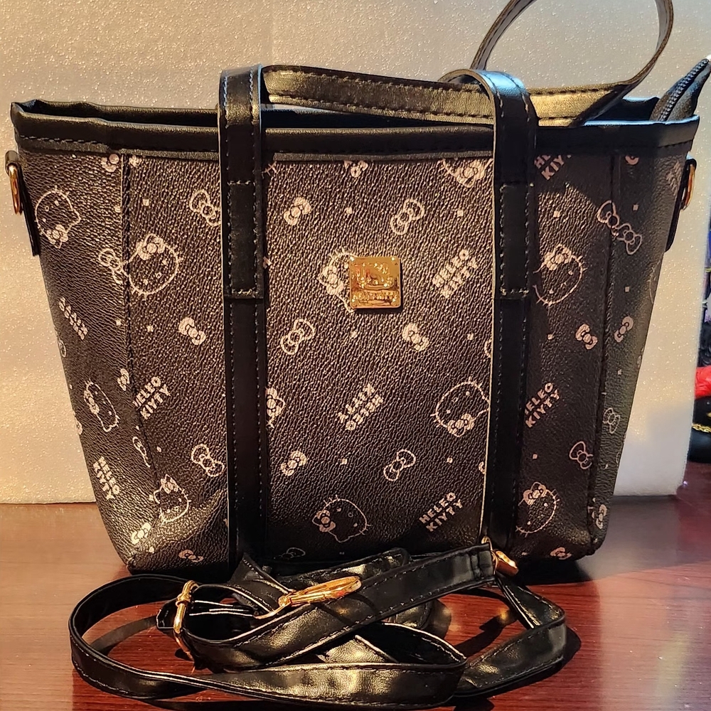 Hello Kitty Black Tote Bag